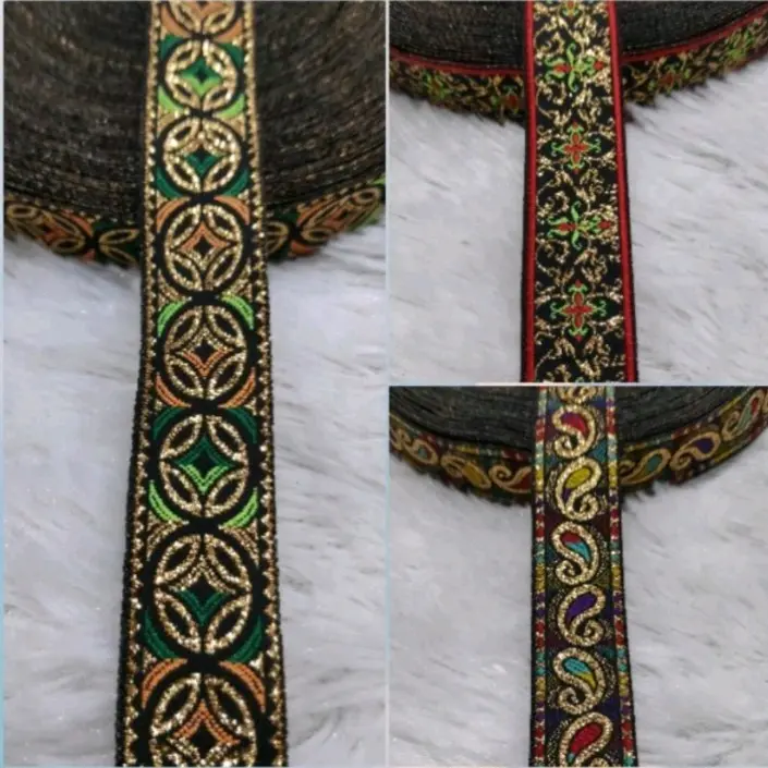 Pita bordir varian motif cantik (permeter)