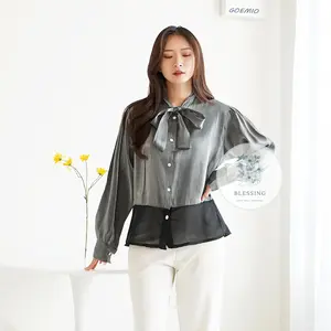 AF | Sofia Blouse Kemeja Shimer Atasan Wanita Style Baju Top Panjang Casual