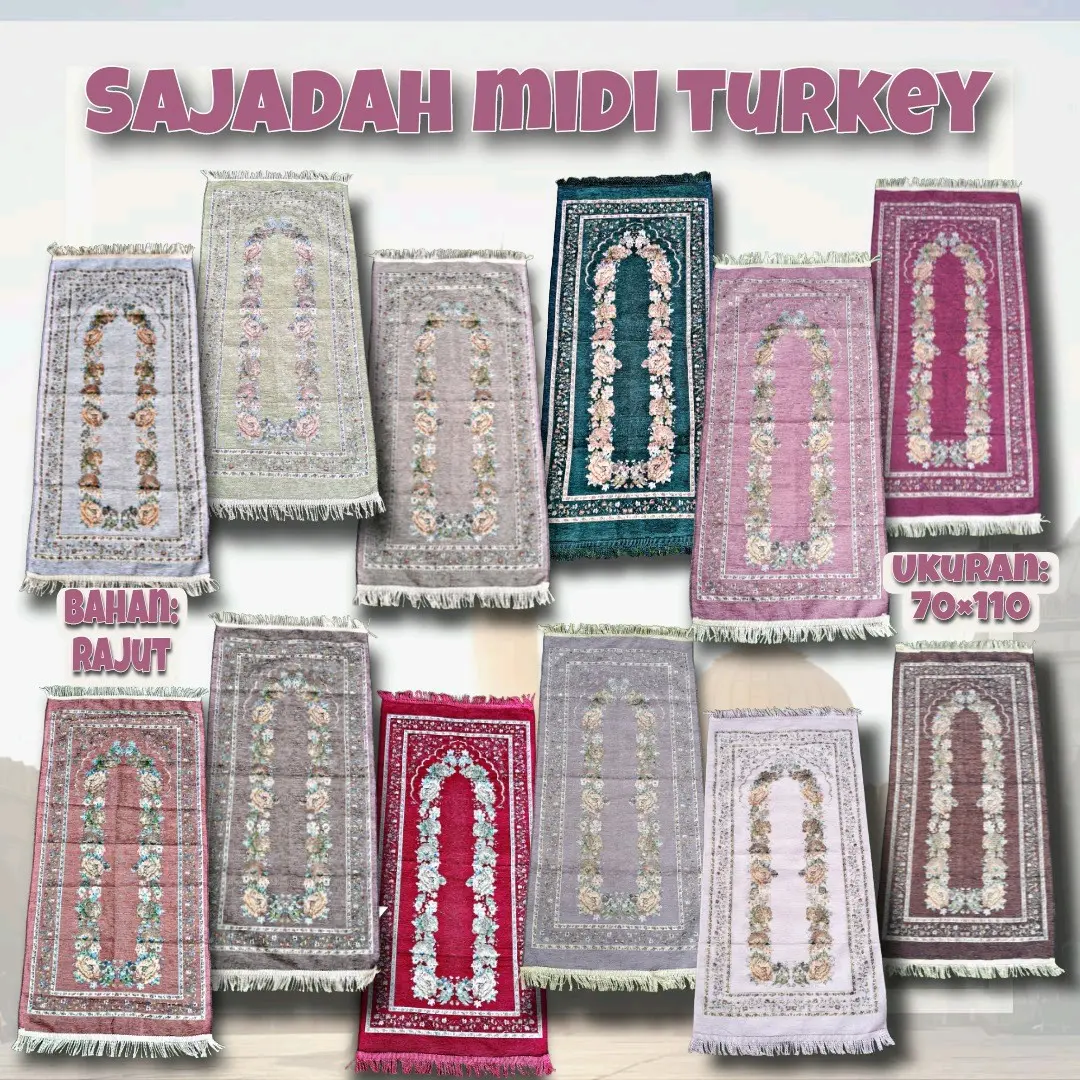 Sajadah Midi Turkey Rajut Halus