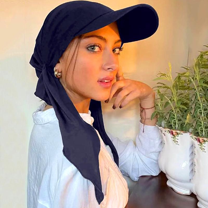 Product Introduction of Women's Cap Solid Color Headscarf Muslim Multicolor Hijab Baseball Cap Classic Turban Hat Fashion Women Outdoor Islamic Instant Hijabs Caps Sun Hats 25