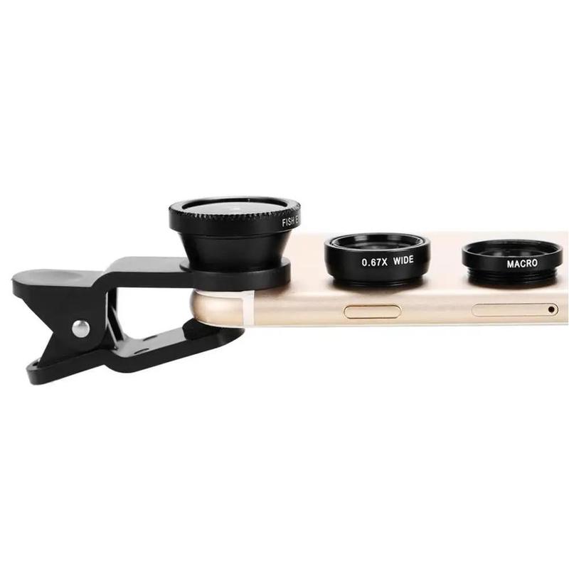 Product Introduction of 3 In1 Fisheye Phone Lens 0.67X Wide Angle Zoom Fish Eye Macro Lenses Camera Kits With Clip Lens R0S7 22