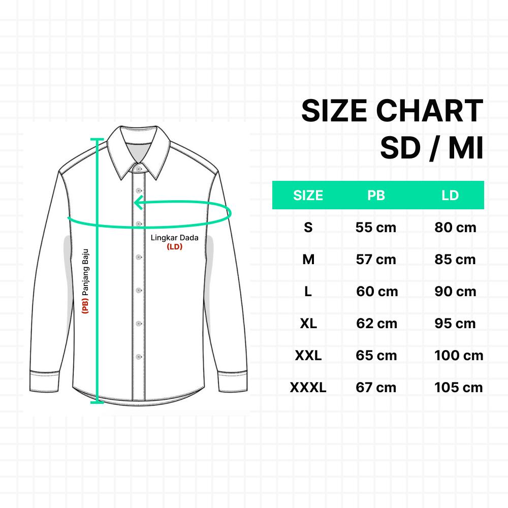 Baju Seragam Batik Sekolah SD Motif Bunga Rampe