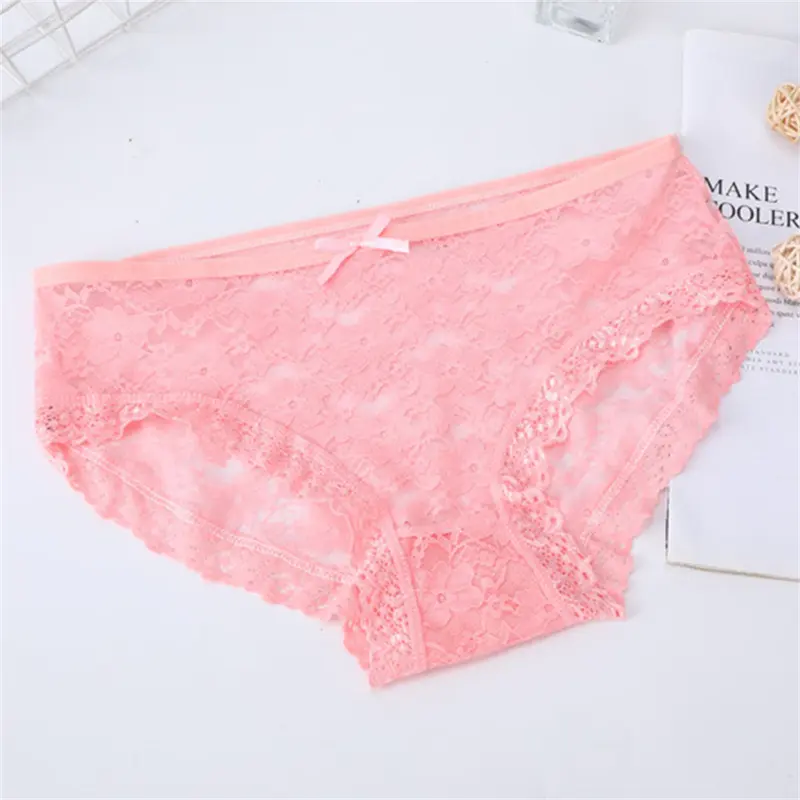Quần Lót Ren, Cạp Thấp, Đồ Lót Cỡ L/XL, Quần Sịp Cạp Thấp, Thoải Mái Và Mềm Mại, Quần Lót Hoa Hợp Xu hướng Đồ Lót, Có Sẵn Trong 1 / 2 Chiếc 8