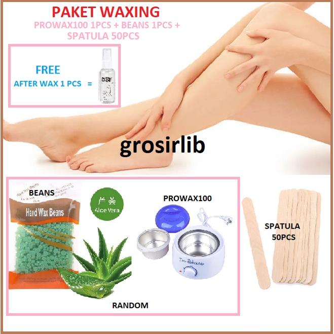 PAKET waxing hard wax beans penghilang bulu 0