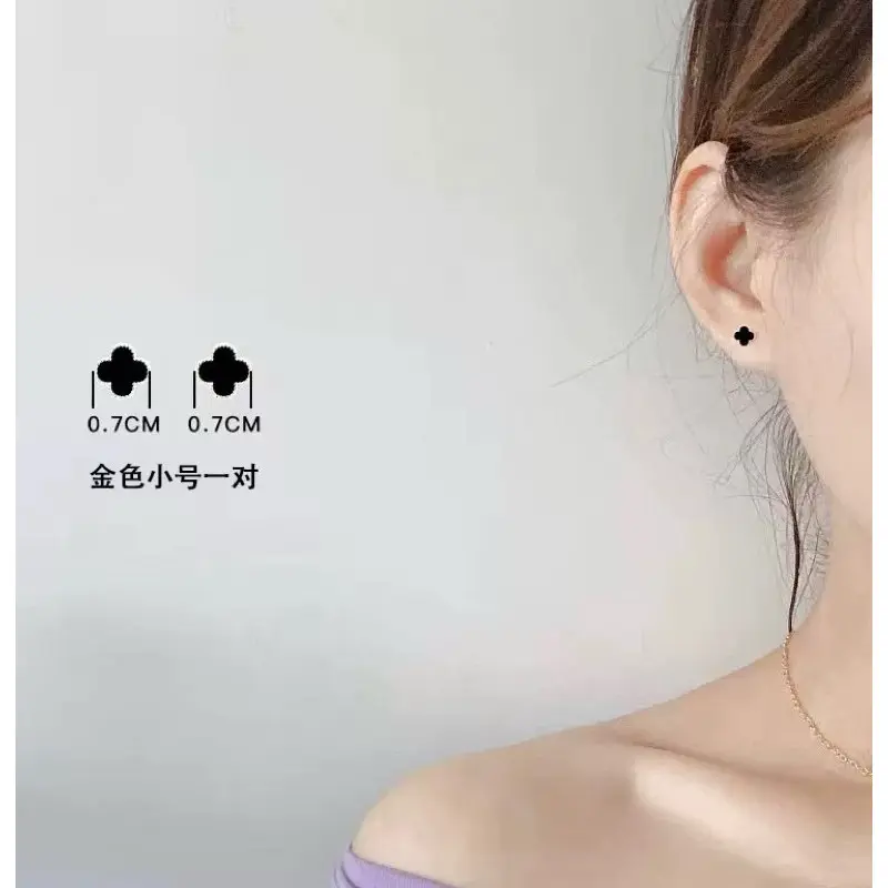 (PROMO) Anting Clover Daun Semanggi Giwang 2 Ukuran / Perhiasan Wanita Anti Karat 3