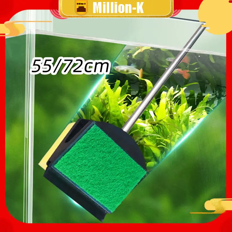 Scraper Sponge Aquarium / Fish Tank Cleaning Brush / Sikat Pembersih ...