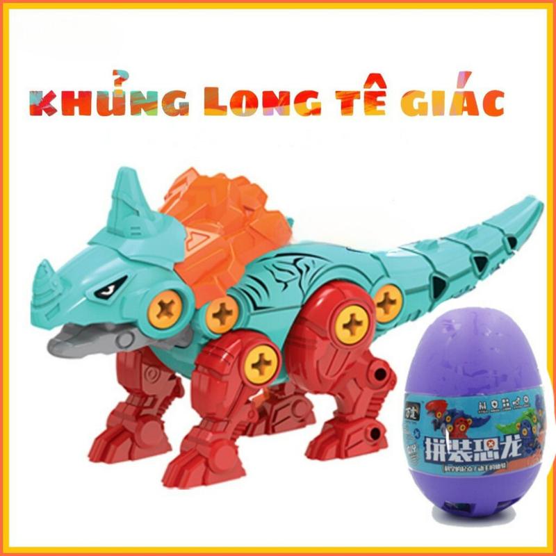 Đồ chơi trứng khủng long cỡ to 19cm, tháo lắp bằng tua vit giúp bé rèn luyện trí thông minh 4