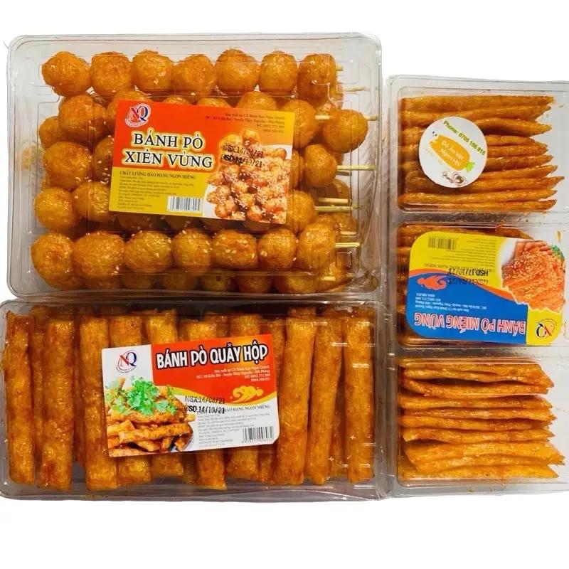 ￼COMBO KHUYẾN MÃI 3 hộp Bánh bò quẩy hộp (bánh bò miếng vừng, xiên hồ lô, quẩy bò)  Snack Food Cay Ăn Vặt Cake Candy Thức Ăn