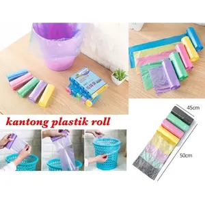 (OP) KANTONG PLASTIK SAMPAH GULUNG 45X50 ISI 20 LEMBAR / PLASTIC TRASH ROLL / PLASTIK KRESEK SERBAGUNA