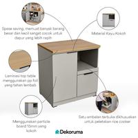 Gambar Dekoruma KIYA Kabinet Dapur / Kitchen Cabinet 80 cm dari Dekoruma Official Store Kab. Bekasi 3 Tokopedia