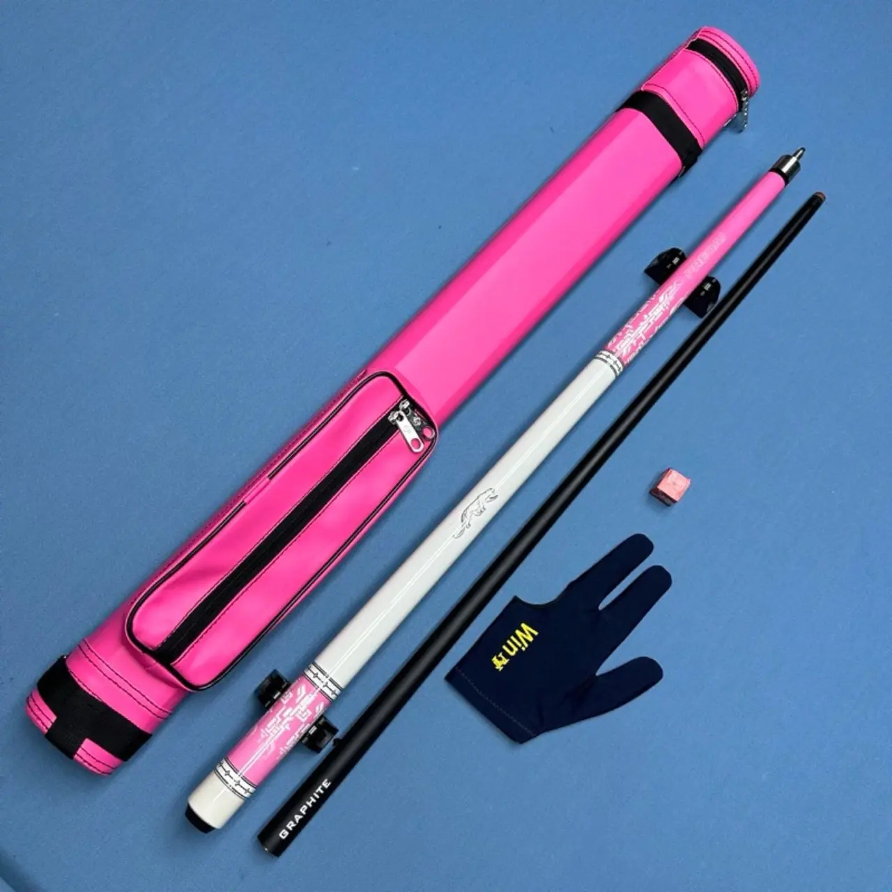 Cơ bida Hồng Black Pink pool mẫu mới tặng kèm bao da và phụ kiện.Gậy Bida Ruby Sport Cơ Bida Đồng chơi bida lỗ bidalỗ kt pro carbon k