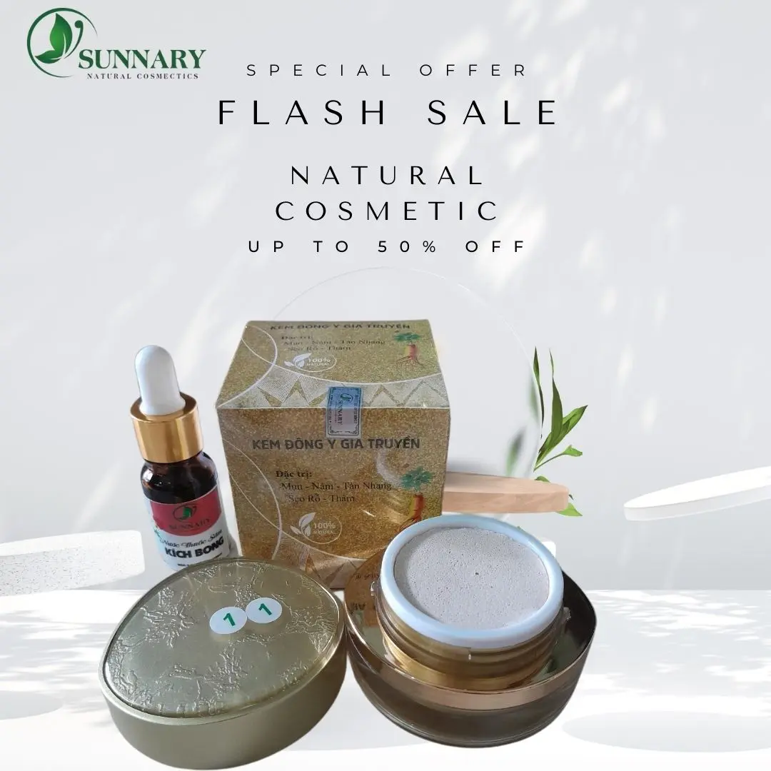 Kem peel da 1.1 thảo mộc SUNARY  peel Mụn Nám Tàn Nhang 30GR tặng kèm serum cốt sâm