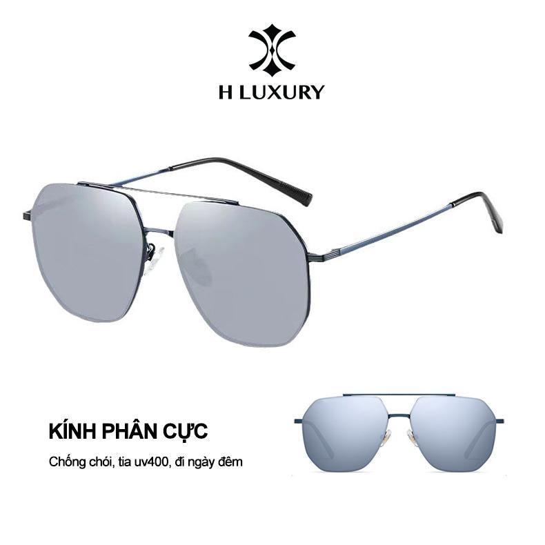 [Kính râm hàng cao cấp] Mắt Kính râm mát cho nam và nữ, gọng kim loại, mặt chất liệu kính quang sắc, chống chói & chống tia UV, Kính râm nam nữ V3 màu đen Kính Mắt