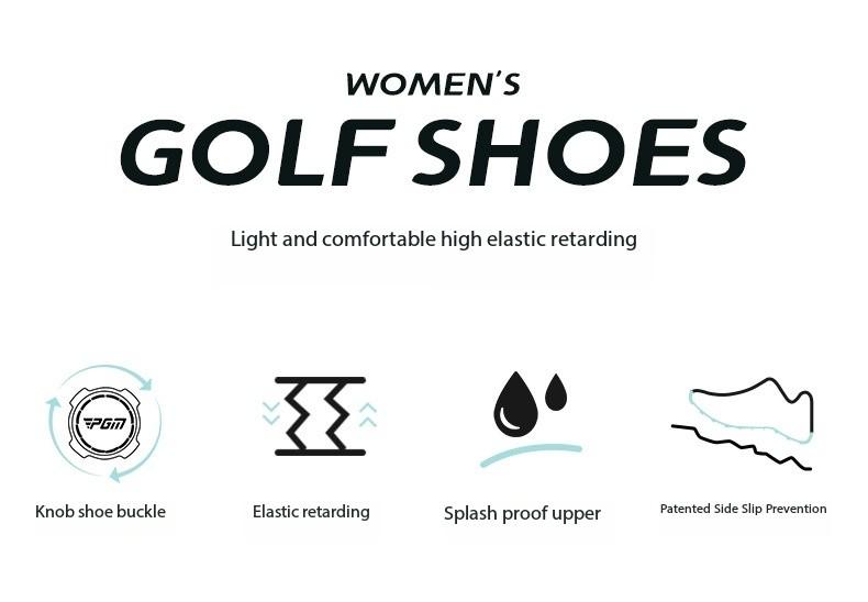 Product Introduction of [PGM] Golf Shoe Summer Women's Shoes Waterproof Knob Women's Sports Shoes Non-Slip Shock-Absorbing Lightweight Nail-Free Shoes Xz363 9