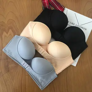 SW 017 Bra Wanita Dengan Model Tanpa Tali Strap Dan Bahan Non-slip Bergaya Sexy bh Katun Busa Seamless Tipis Kemben