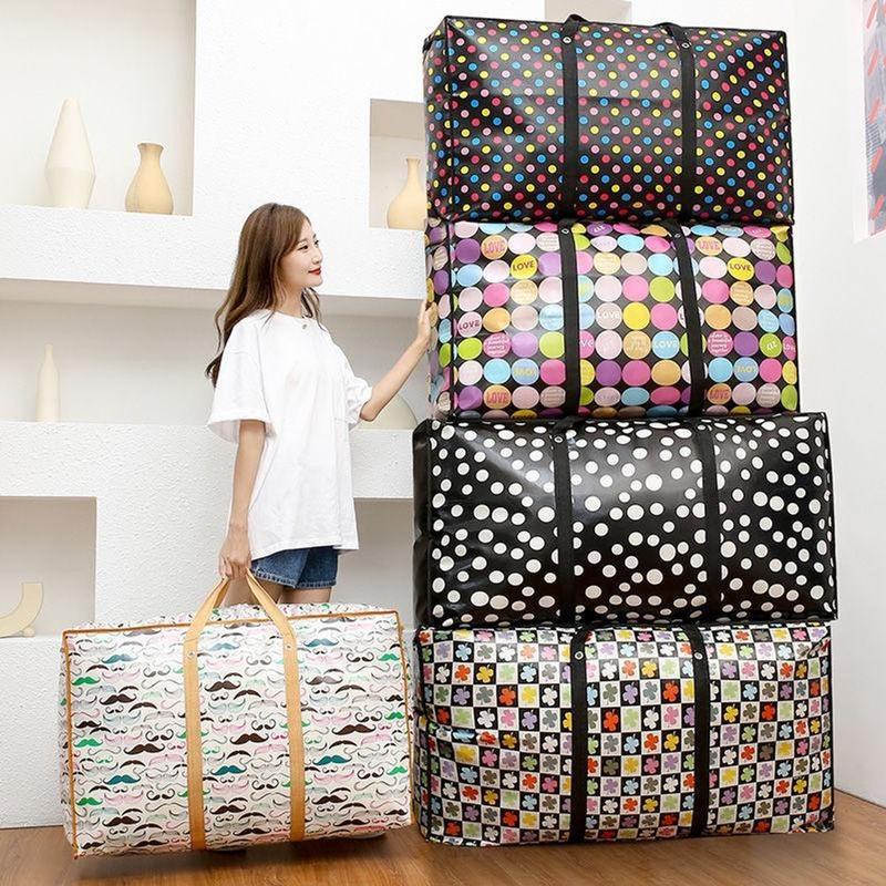 Túi Bạt đựnġ Quần Áo Chăn Màn đựnġ Đồ Size Lớn Nhỏ Đa Năng Chuyển Nhà Chống Nước Có Quai Xách Gọn Gàng
