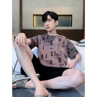 Baju tidur pria Bahan  cotton modal M-7122