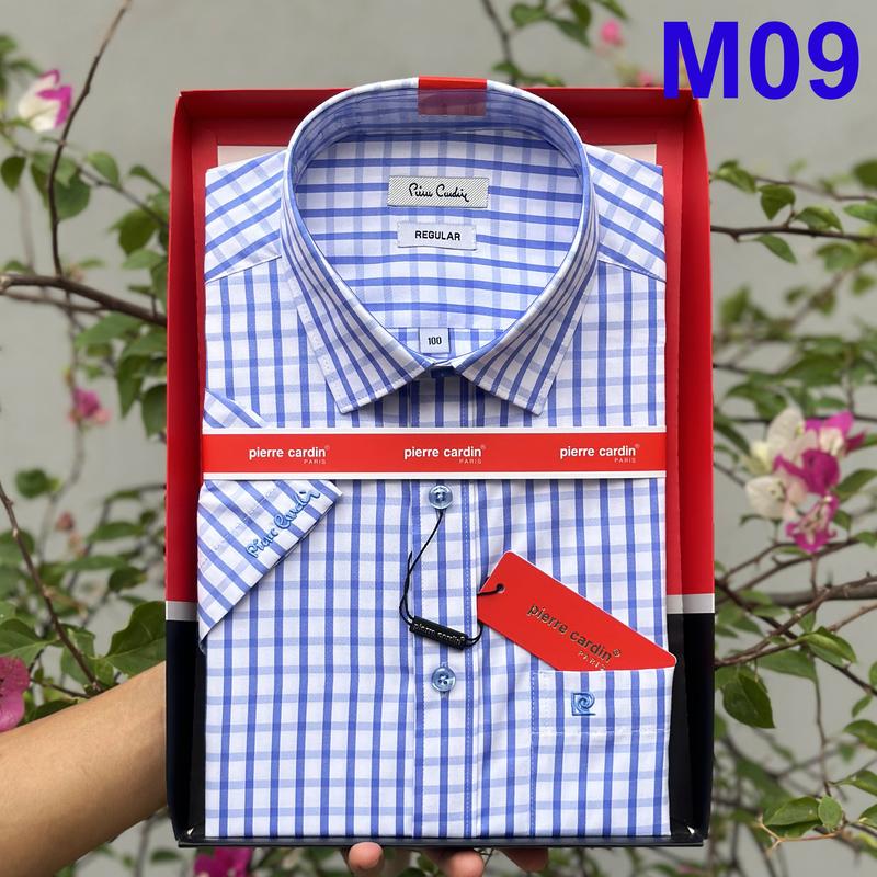 Áo Sơ Mi Nam Pierre Cardin, Áo Sơ Mi Trắng Ngắn Tay Vạt Ngang Sang Trọng Lịch Sự