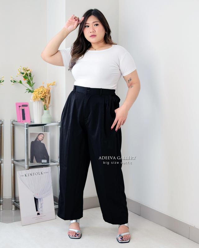 ADEEVA Loose Pants Celana Formal Casual Jumbo 3