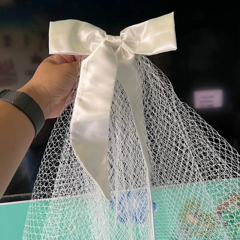 Voan lưới đính nơ ngắn 45 cm dành cho cô dâu 2023 Giangpkc  {{store}} 6