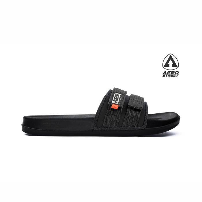 Aerostreet 39-44 Romeo Hitam Hitam - Sandal Selop Slip On B1AAA 5