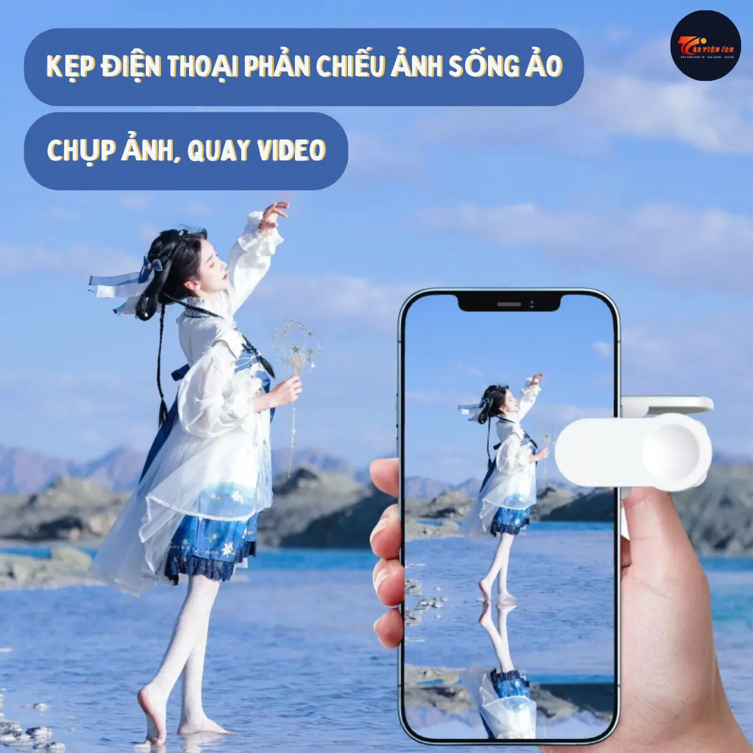 Bộ Kẹp Gương Camera Điện Thoại Thông Minh, Thiết Kế Phản Chiếu Hoàn Hảo, Phụ Kiện Thoả Thích Chụp Ảnh Đẹp