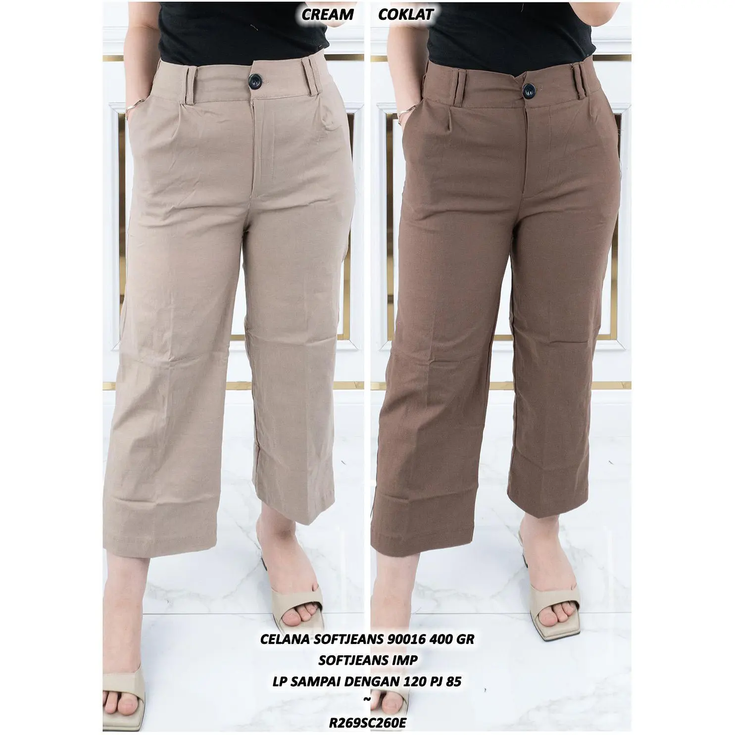 CELANA SOFTJEANS 90016 #MilkyPinkInYourArea #FashionImport Jeans Wanita #Kulotwanita Nyaman Panjang