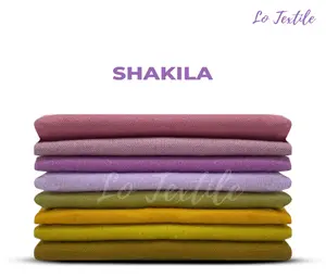 Kain Bahan Shakila Eceran 1 Meter Strech Lembut Premium Quality Katun Polos Adem Murah