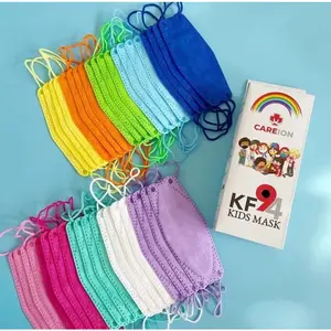Masker 4Ply KF94 Kids Polos Rainbow Usia 3-14 Thn