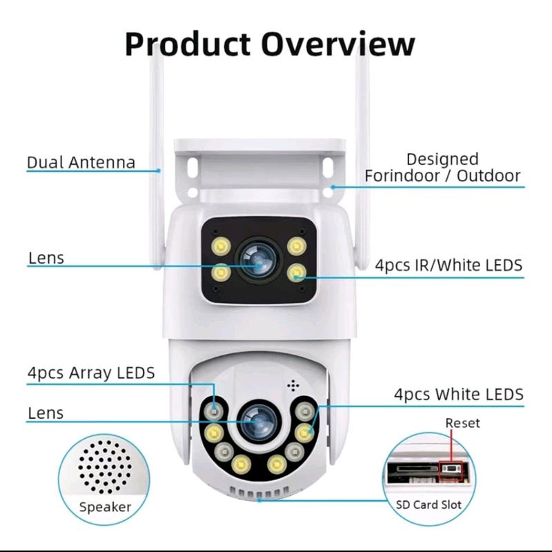 CAMERA KÉP WIFI 8MP 4K UHD, NGOÀI TRỜI THÔNG MINH, CHỐNG NƯỚC , ĐÀM THOẠI, CÓ MÀU BAN ĐÊM. ptz 1