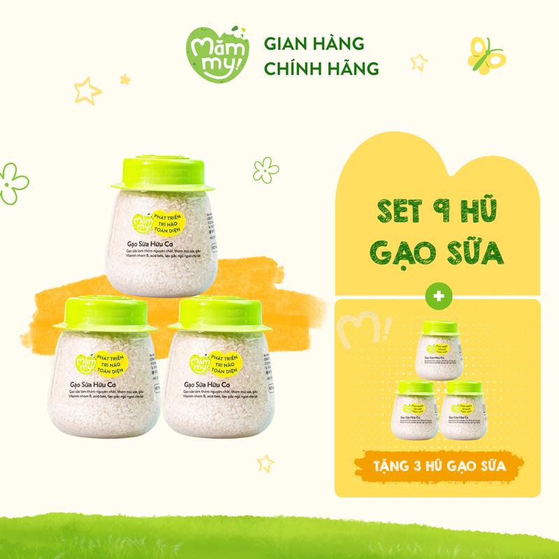 [MUA 3 TẶNG 3] Set 3 gạo sữa hữu cơ Mămmy cho bé ăn dặm Food