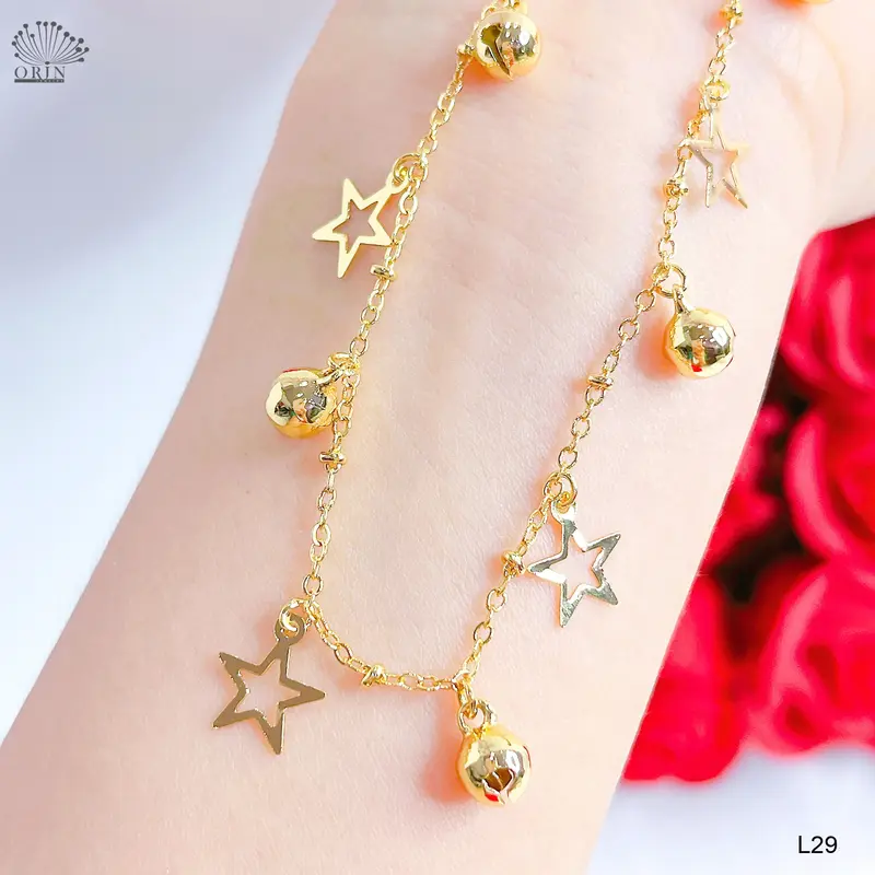 Lắc chân ngôi sao cánh rỗng mảnh thiết kế cao cấp Orin L29 1