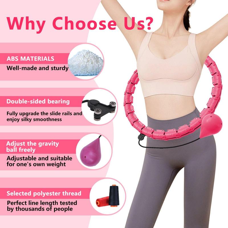 2 in 1 Fitness Hoop for Gymnastics, Smart Fitness Hoop for Adults, Fitness Massage Workout Equipment, Exercise Equipment 2