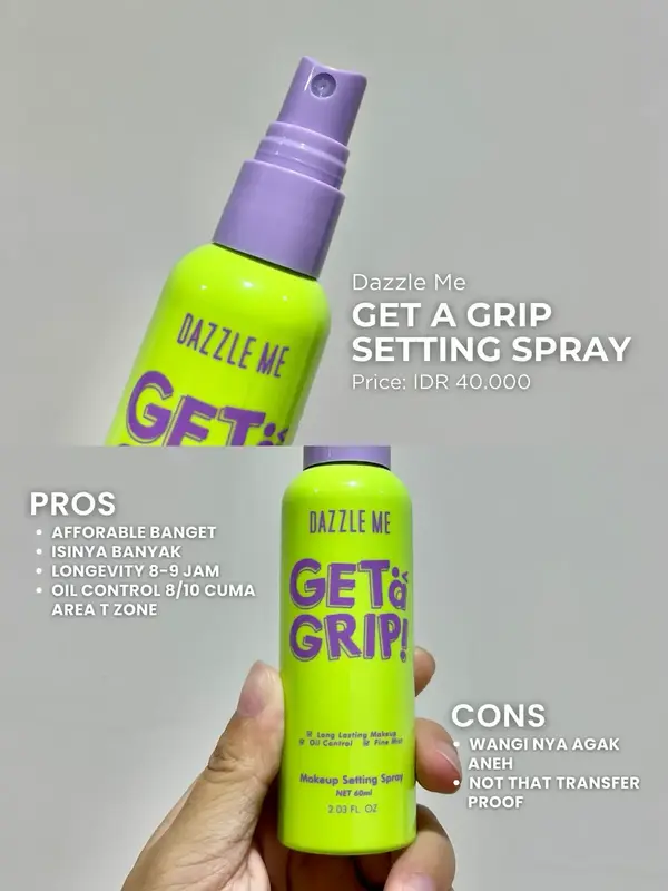 Dazzle Me Get a Grip Makeup Setting Spray 1
