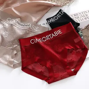Celana dalam wanita seksi dengan renda, bahan yang lembut, nyaman dipakai, bernapas baik, ukuran M-2XL