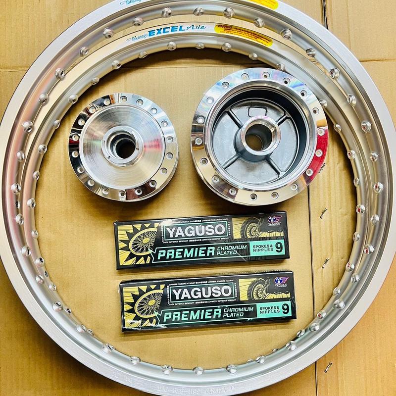 Căm đùm niềng excel mod đùm mạ crom cho dream wave cub wave s110 blade fu125 fuled Phụ Tùng Phụ Kiện