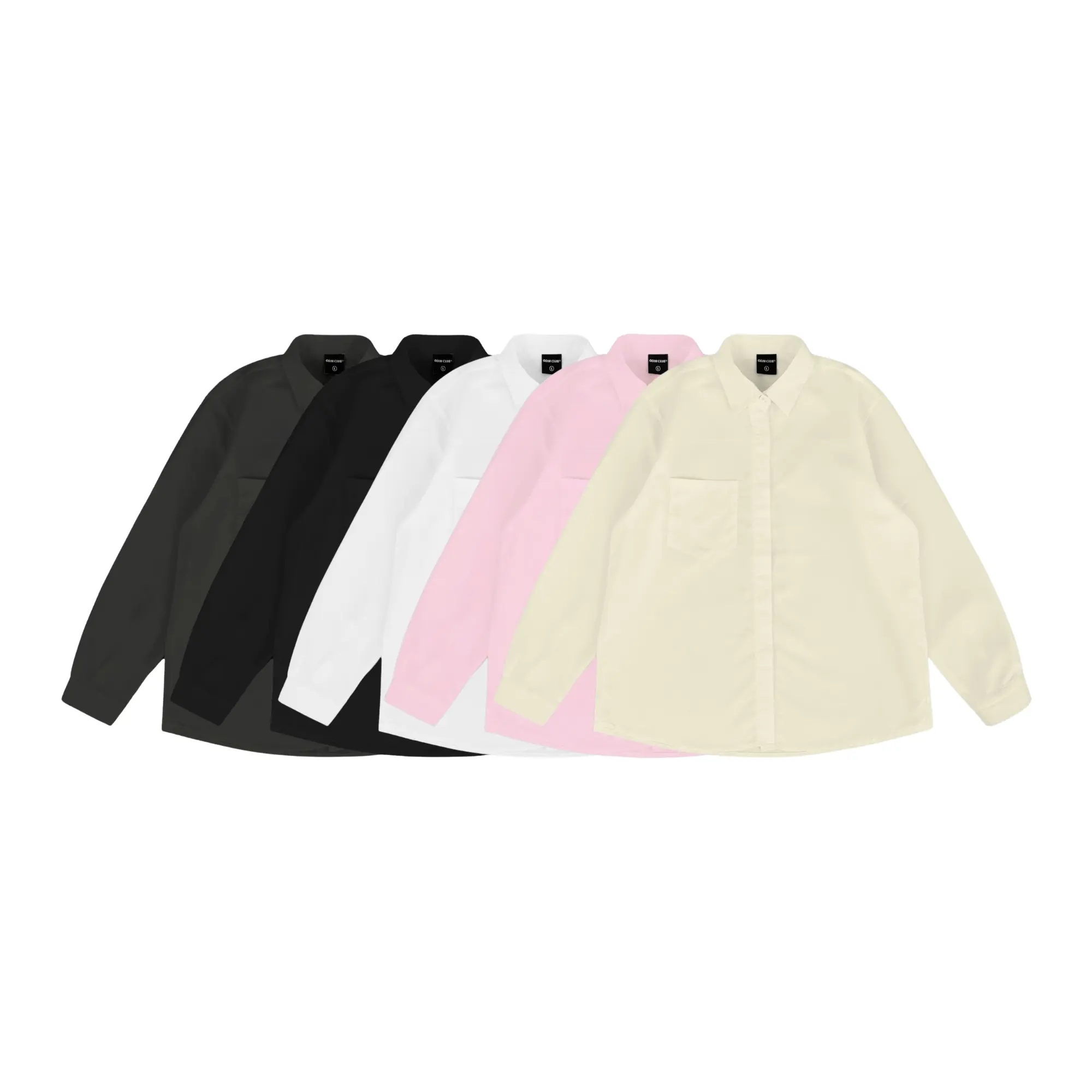 Áo sơ mi dài tay Original ODIN CLUB, Áo sơ mi dài tay nam nữ unisex chất liệu vải thô Hàn