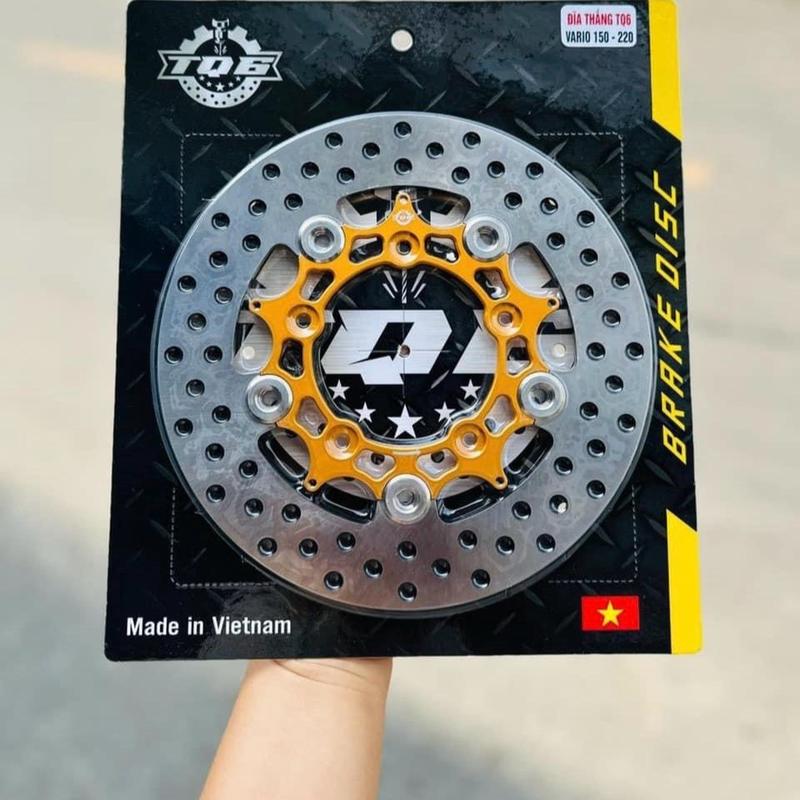  ĐĨA TRƯỚC TQ6 MÂM 5 LỖ ĐĨA KHOEN INOX SIZE 220MM CHO VARIO CLICK 150 Phanh Phụ Tùng Phụ Kiện 