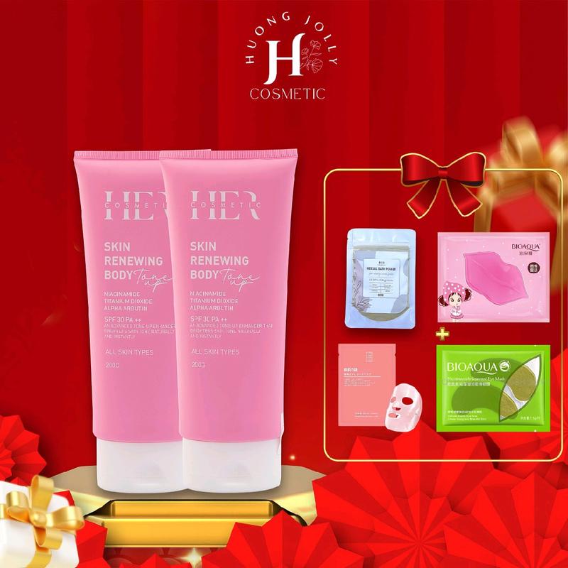  2 Tuýp Kem Body Dưỡng Trắng Dưỡng Ẩm Ban Ngày HERCOSMETIC NIACINAMIDE ALPHA ARBUTIN Skin Renewing Body ... 2 Tuýp 400gr 