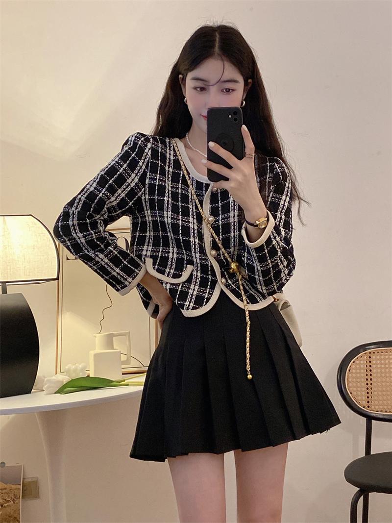 Jaket Wanita Terbaru Korean Style Outer Crop Jacket Lengan Panjang cardigan hitam Blazer Atasan Casual Oversize Cewek Jaket Wanita Terbaru Korean Style Outer Crop Jacket Lengan Panjang cardigan hitam Blazer Atasan Casual Oversize Cewek