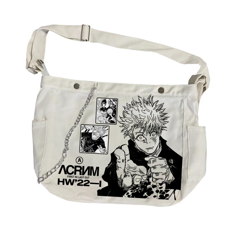 Túi Đeo Chéo Gojo Satoru học tiết Manga Canvas Bag Đeo Vai tuideo