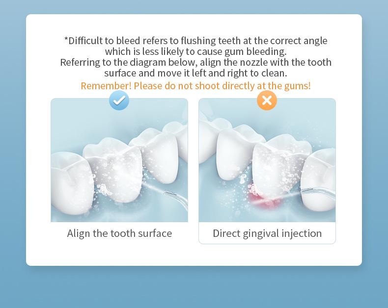Product Introduction of Electric Water Pick Teeth Cleaning Machine Water Toothpick Removing Residual Teeth Waterpik Oral Dental Instrument 7