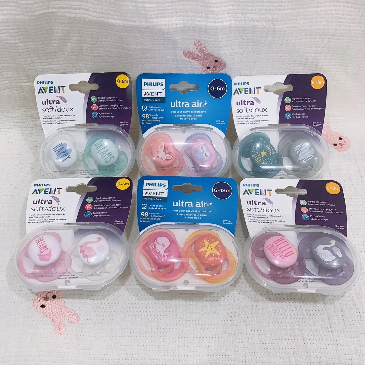 Ti giả Avent Ultra Air/ Ultra Soft cho bé