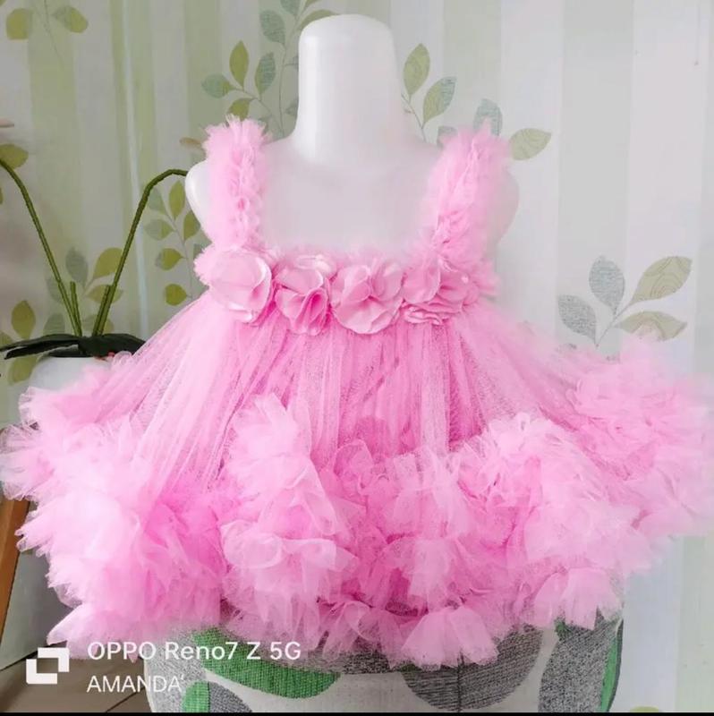 Dress Perempuan Anak Rempel Bunga Model Terbaru 3
