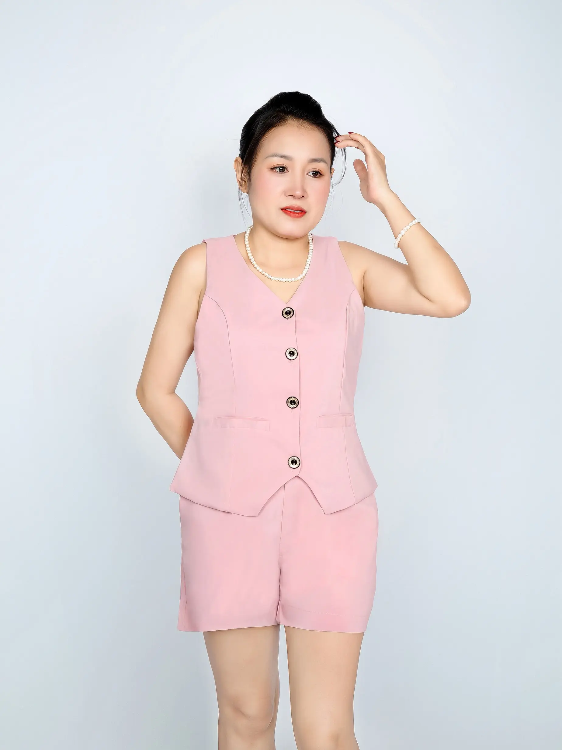 Set Bộ Gile Vest Dáng Ngắn Cao Cấp Kiểu Thời Trang Công Sở Nữ Nhung