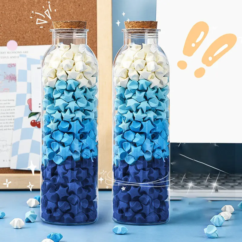 Chai điều ước hình trái tim, trong suốt, làm bằng nhựa, thích hợp để khai thác, hình ngôi sao và trái tim, đồ dùng quà tặng, đầy màu sắc   Đựng Gia V Đựng Gia Vị Đựng Đồ Ăn