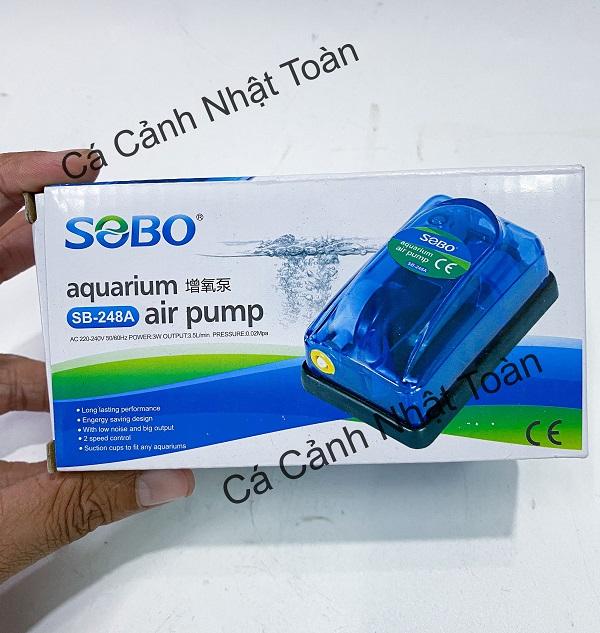 MÁY TẠO OXY 1 VÒI  CHO BỂ CÁ CẢNH SOBO SB248A 3W