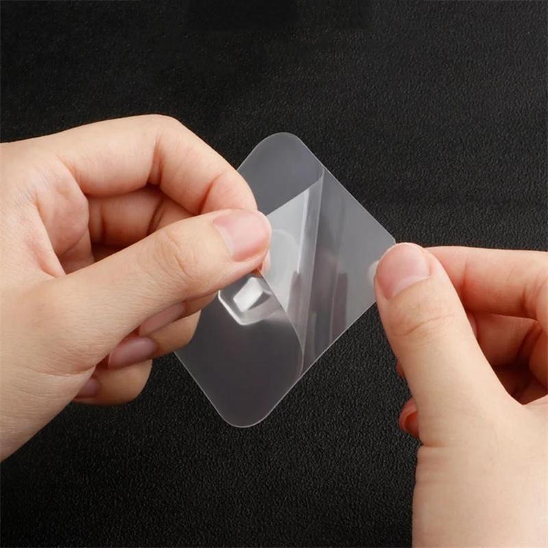 1 Set Clear Hook, Transparent Self-adhesive Hooks, Multifunctional Kitchen Bathroom Organizers 4