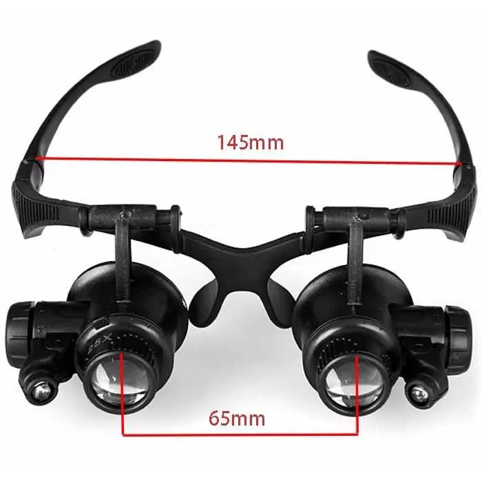 ZEAST Kacamata Pembesar 25x Magnifier dengan 2 LED - 9892GJ 8
