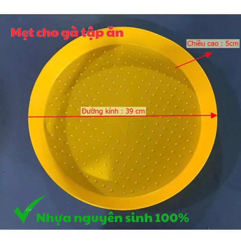 Máng Ăn Tròn Cho Gà Con Tập Ăn Úm, Mẹt Cho Gà, Ngan, Vịt
